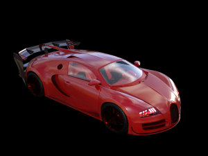 bugatti divo with full interior 3D Model