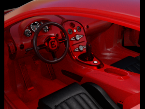 bugatti divo with full interior 3D Model