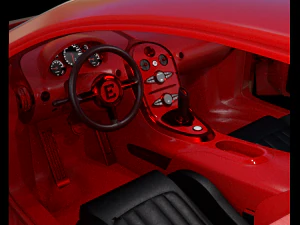 bugatti divo with full interior 3D Model