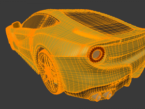 ferrari 458 sport car 3D 模型