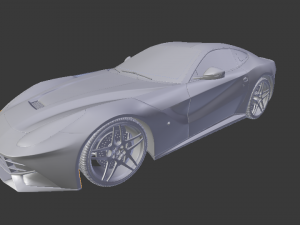 ferrari 458 sport car 3D 模型