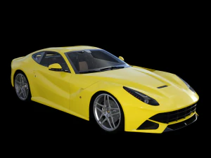 carro esporte ferrari 458 Modelo 3D