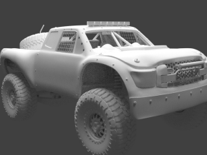 barbarian monster truck 3D 模型