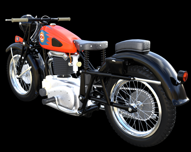 sport bike 3D 模型 .c4d .max .obj .3ds .fbx .stl .blend 