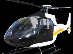 airbus helicopter 3D 模型