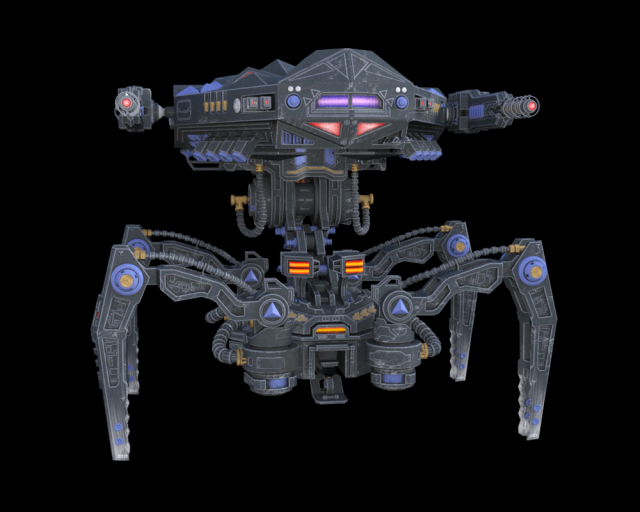 the destroyer robot 3D Model .c4d .max .obj .3ds .fbx .stl .blend 