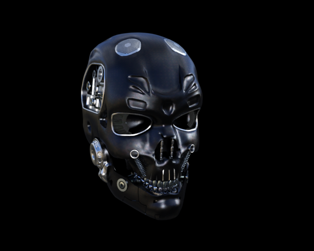 skull head 3D Model .c4d .max .obj .3ds .fbx .stl .blend 