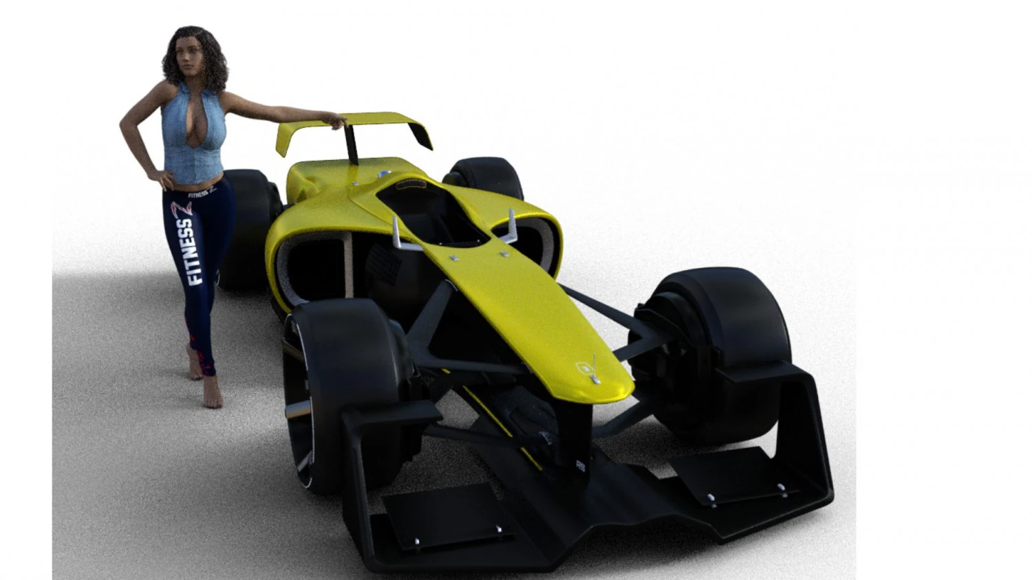 formula 1 3D Model .c4d .max .obj .3ds .fbx .stl .blend 