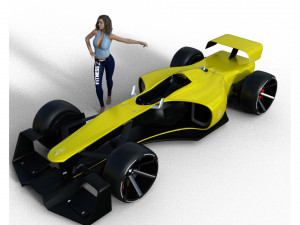 formula 1 3D-Modell