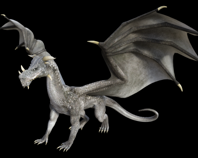 high quality adult dragon 3D 모델 .c4d .max .obj .3ds .fbx .stl .blend 
