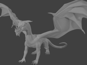 high quality adult dragon 3D 모델