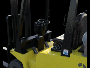 forklift truck 3D 模型