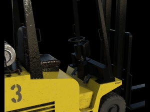 forklift truck 3D 模型