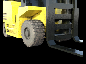 forklift truck 3D 模型