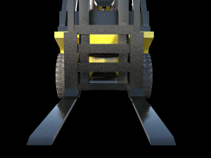 forklift truck 3D 模型