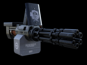 gatling 3D Модель
