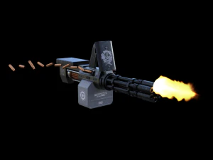 gatling 3D Model