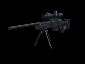 barrett m82 sniper rifle 3D Model