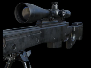 barrett m82 sniper rifle 3D Model