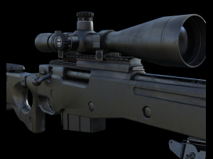 barrett m82 sniper rifle 3D Model
