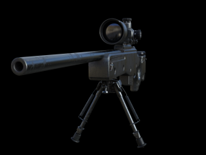 barrett m82 sniper rifle 3D Model