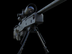 barrett m82 sniper rifle 3D Model