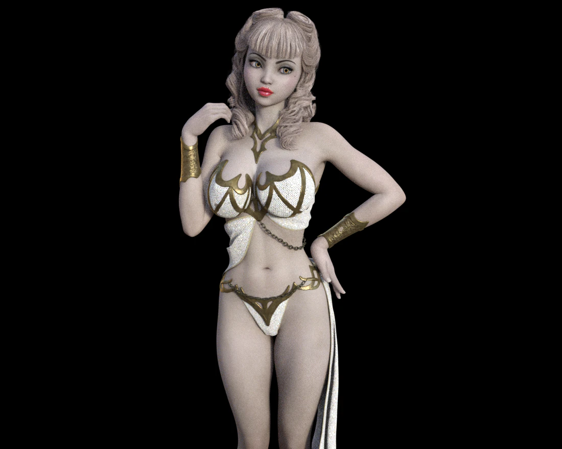 princesse ada 3D Model .c4d .max .obj .3ds .fbx .stl .blend 