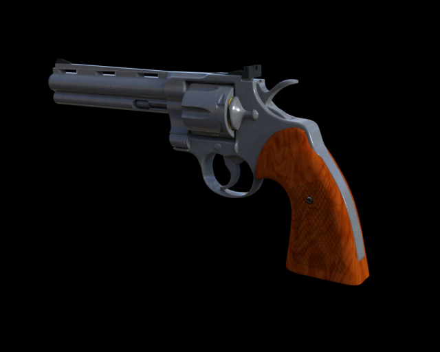 357 magnum 3D 模型 .c4d .max .obj .3ds .fbx .stl .blend 