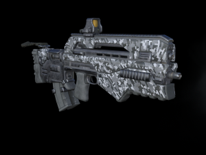 tactical assault rifle 3D Model