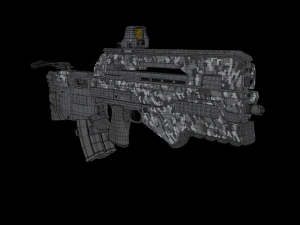 tactical assault rifle 3D Model