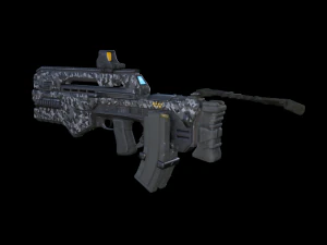 tactical assault rifle 3D Model