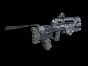 tactical assault rifle 3D Model