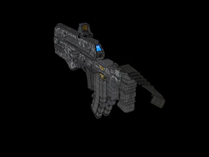tactical assault rifle 3D Model