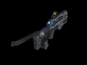 tactical assault rifle 3D Model