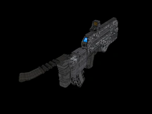 tactical assault rifle 3D Model