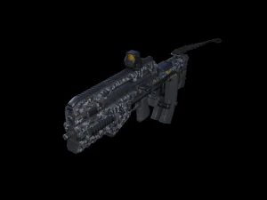 tactical assault rifle 3D Model