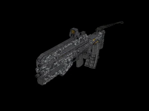 tactical assault rifle 3D Model