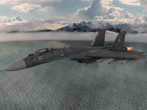 su-27 fighter jet 3D Model