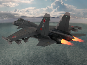 su-27 fighter jet 3D 模型