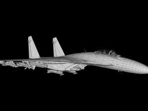 su-27 fighter jet 3D 模型