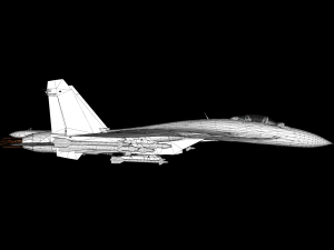 su-27 fighter jet 3D 模型