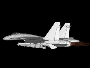 su-27 fighter jet 3D 模型