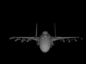 su-27 fighter jet 3D 模型