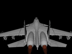 su-27 fighter jet 3D 模型