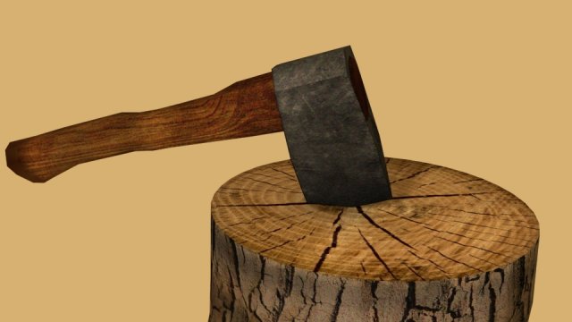 axe Modelo 3D .c4d .max .obj .3ds .fbx .stl .blend 
