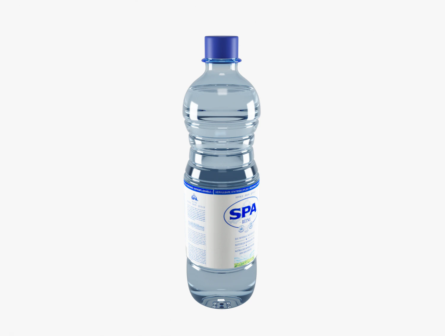 botella de agua Modelo 3D .c4d .max .obj .3ds .fbx .stl .blend 