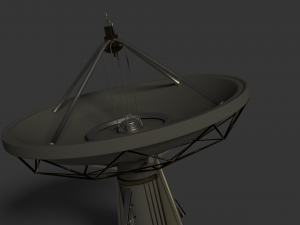large satellite dish 3D मॉडल