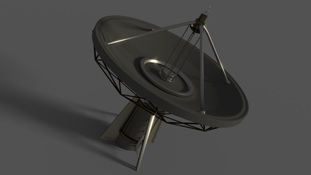large satellite dish 3D मॉडल .c4d .max .obj .3ds .fbx .stl .blend 