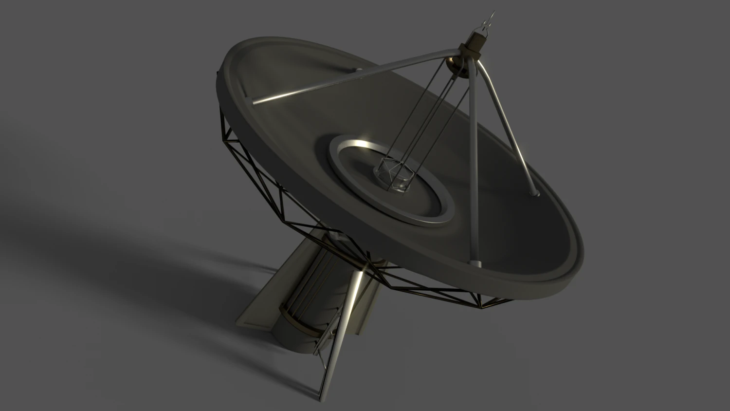 large satellite dish 3D Model .c4d .max .obj .3ds .fbx .stl .blend 