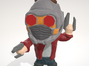 star lord - lowpolypop - by objoy 3D प्रिंट मॉडल